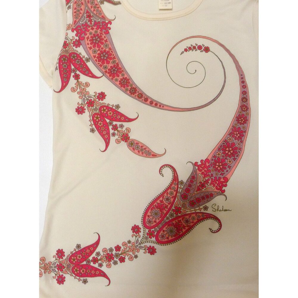 Alfred Shaheen Dress Blouse Skirt Set Vintage NWT Size 10 - Picture 7 of 8